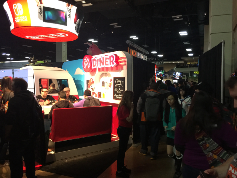 It’s about the use of 1950s diners as a theme in video games and how there’s strangely been a resurgence in that particular iconogr- no, it’s the Switch. I’m talking about playing the Switch.